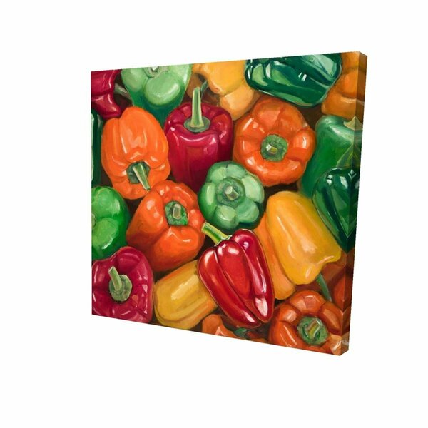 Fondo 12 x 12 in. Colorful Peppers-Print on Canvas FO2788392